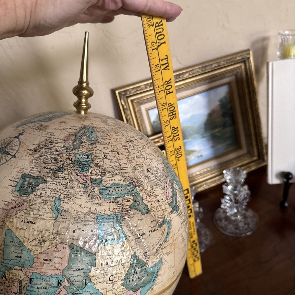 VTG 1990-91 Replogle 12" World‎ Nation Globe Raised Relief Unified Germany USSR - Picture 9 of 11